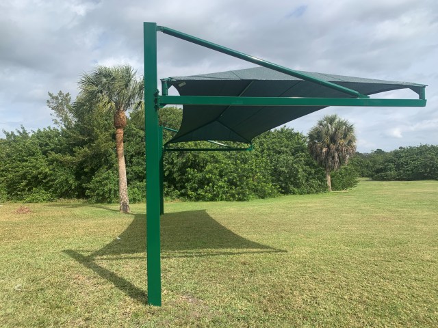 Honi Archery Canopy Shade installation - 1