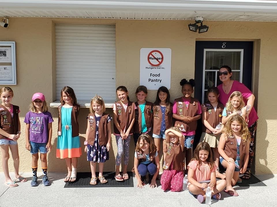 Troop 21 during their pre-Covid visit to Hunger's End