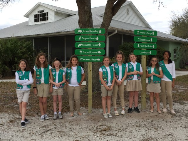 Troop 17 Completed Bronze Project - Honi Hanta Directional Signage