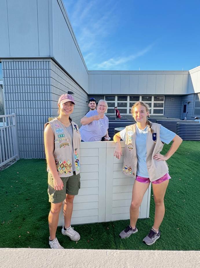 Corrin Zurbrigg of Girl Scouts of Gulfcoast Florida completed her Girl Scout Gold Award project by leading volunteers to build an accessible garden at Barron Collier High School that provides hands-on learning opportunities for students in the Exceptional Student Education program.