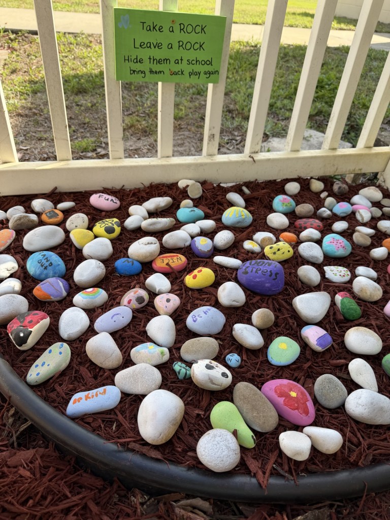 A team of Girl Scouts from Girl Scouts of Gulfcoast Florida Troop 250 has transformed an unused area at their elementary school, Cracker Trail Elementary, into a colorful outdoor learning space as part of their Girl Scout Bronze Award project.

The group—Tessa B., Bobbi C., Ivy C., Mystari L., and Maribel A.—spent several months planning and building the space. Designed as a brain break and outdoor classroom, the new area gives students and teachers a place to step outside, learn, and recharge during the school day.